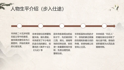 辛弃疾金戈铁马PPT模板