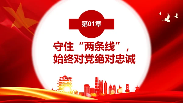 党政严守政治纪律践行两个维护PPT课件