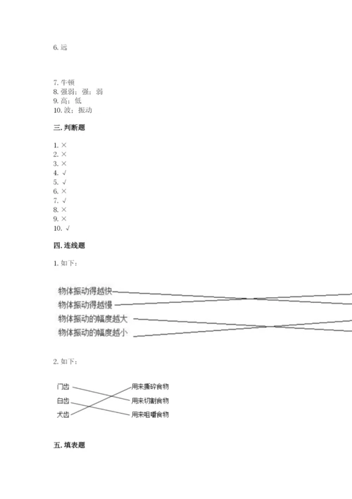 教科版四年级上册科学期末测试卷精品【典优】.docx