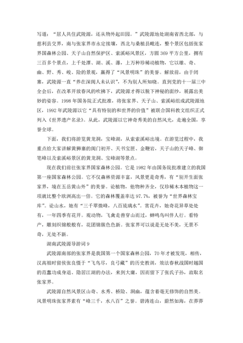 湖南武陵源导游词.docx