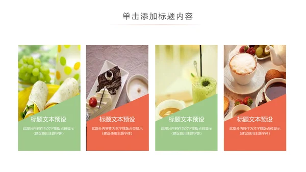 甜点好时光咖啡美味下午茶动态PPT模板