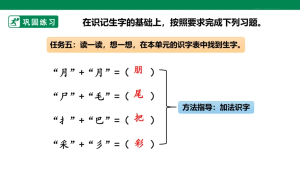 部编1A 第6单元 第2课 会认的字 课件