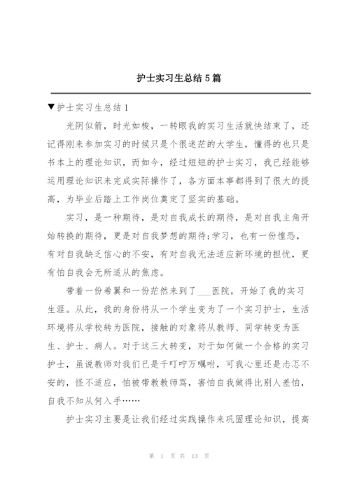 护士实习生总结5篇.docx