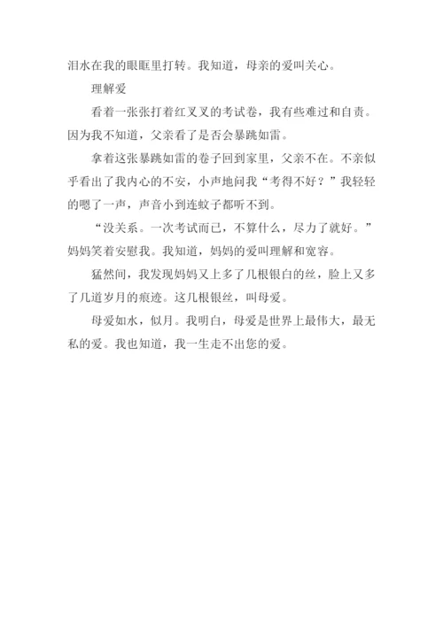 一生走不出您的爱作文600字.docx