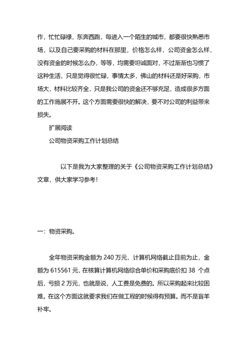 公司物资采购工作计划怎么写.docx