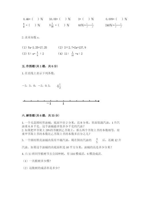 龙岗区六年级下册数学期末测试卷往年题考.docx