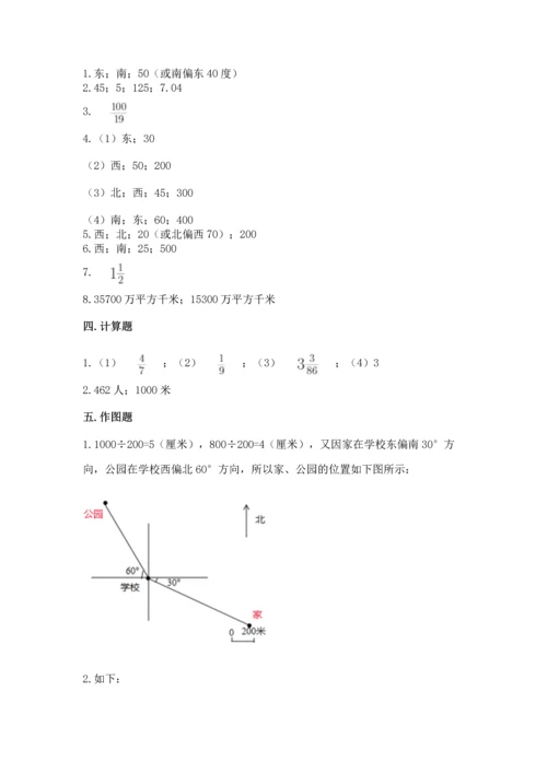 人教版六年级上册数学 期中测试卷精品【典优】.docx