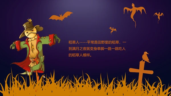 恐怖的万圣节PPT模板
