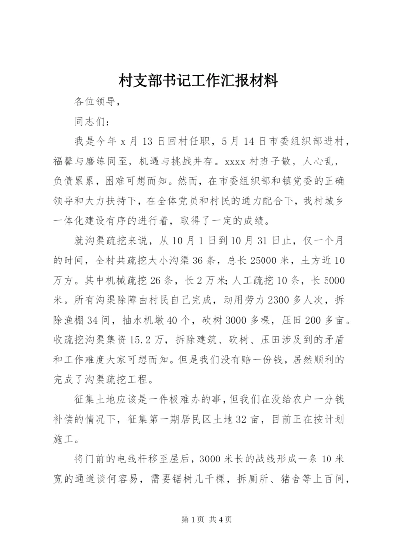 村支部书记工作汇报材料.docx