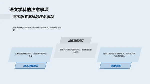 高效语文学习策略PPT模板