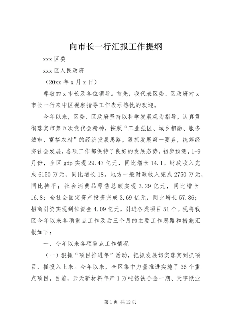 向市长一行汇报工作提纲 (3).docx