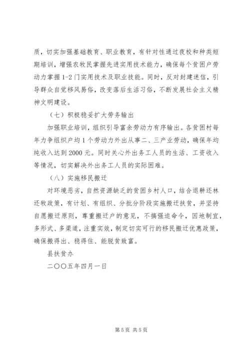 县扶贫工作长效机制调研报告.docx