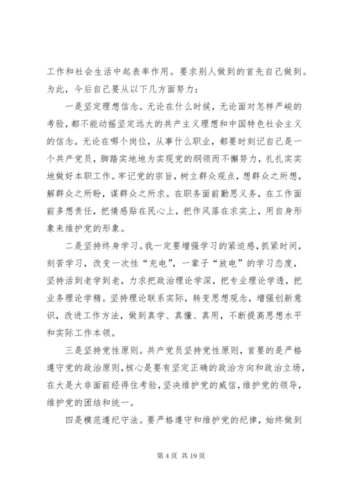 学习党章、执行党章党性分析报告03.docx