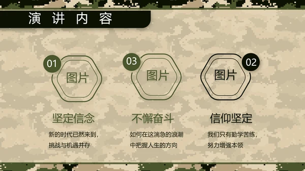 迷彩风部队军事工作总结汇报动态PPT