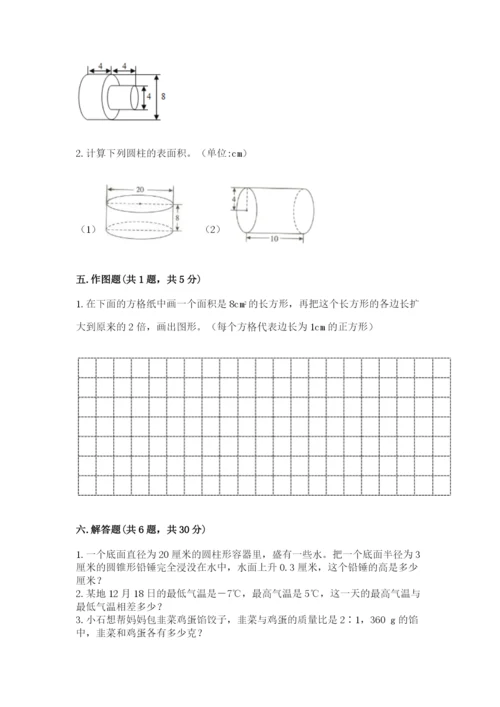 北师大版六年级下册数学期末测试卷【名师系列】.docx