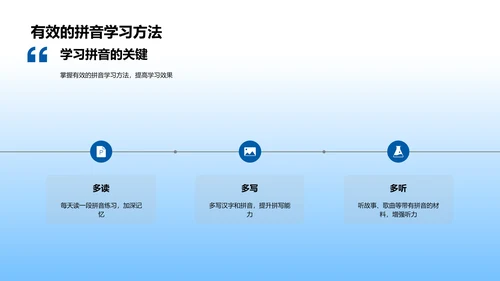 拼音与阅读PPT模板