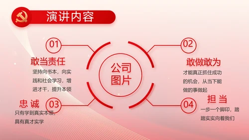 红色党建党支部工作总结汇报PPT党课