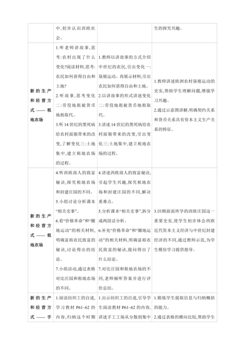 【2024秋统编九上历史精讲课堂（教案+素材）】第13课 西欧经济和社会的发展
