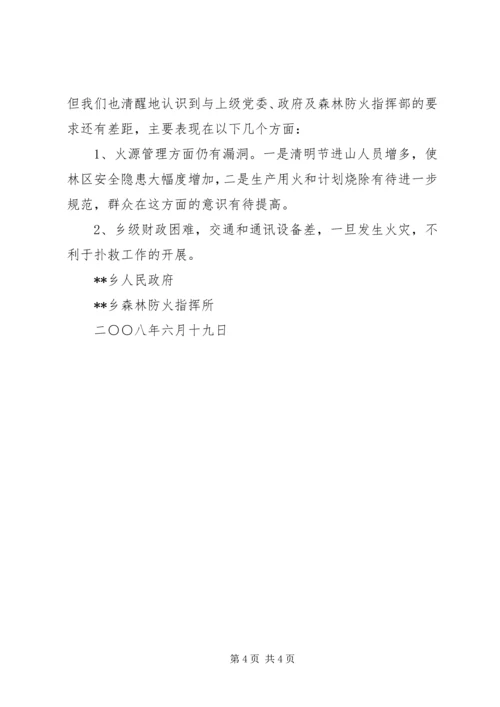 乡镇森林防火工作情况总结_1.docx