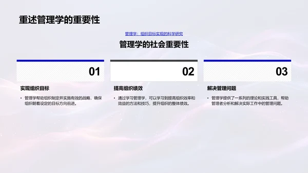 管理学基础讲座PPT模板
