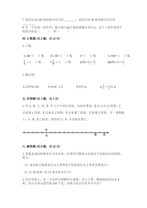 冀教版六年级下册数学 期末检测卷附参考答案【能力提升】.docx