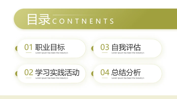 英语专业大学生职业生涯发展展示(英语翻译方向)PPT模版