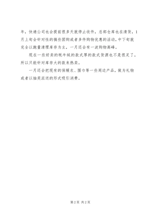 电子商务部总结计划.docx