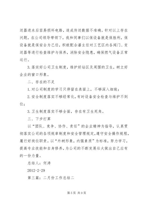 二月份工作总结.docx
