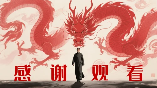 红色素描画人物介绍陈独秀PPT模板
