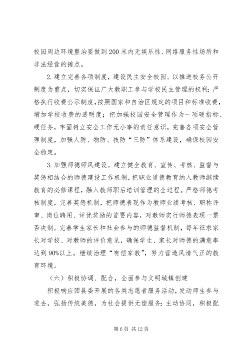 创建文明校园活动座谈会发言稿 (5).docx