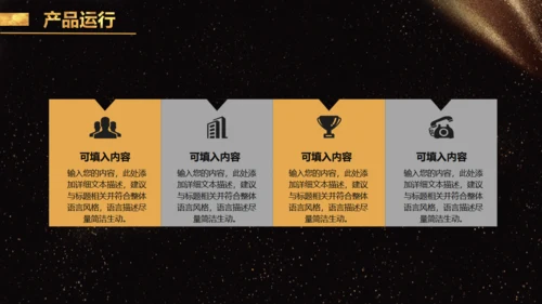 金色奢华房地产公司通用PPT模板