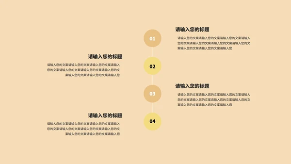 黄色简约风项目工作述职报告PPT模板