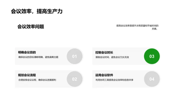 会议决策提效训练PPT模板