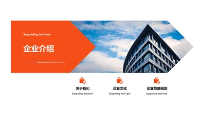 单色扁平3项企业介绍