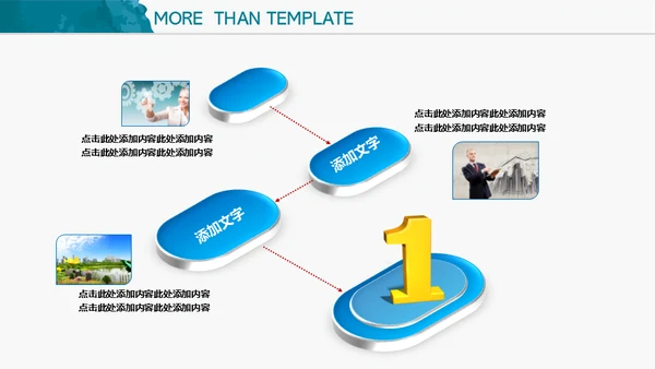 蓝色水彩水墨商务通用PPT模板