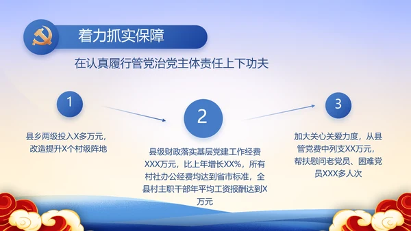 大气党风廉政建设工作总结动态PPT
