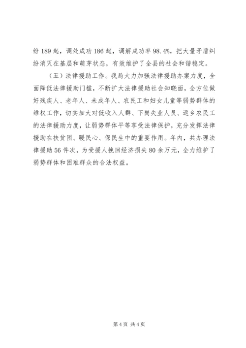 司法局亮点工作汇报 (2).docx