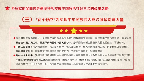 两个确立的决定性意义两个维护党组织PPT模板