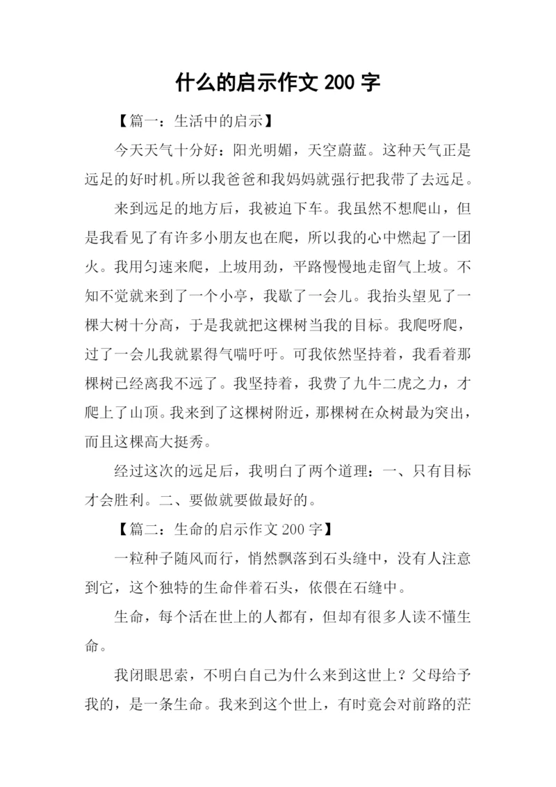 什么的启示作文200字.docx