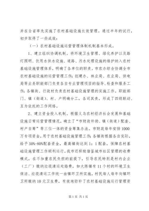 农村基础设施管理调研报告.docx
