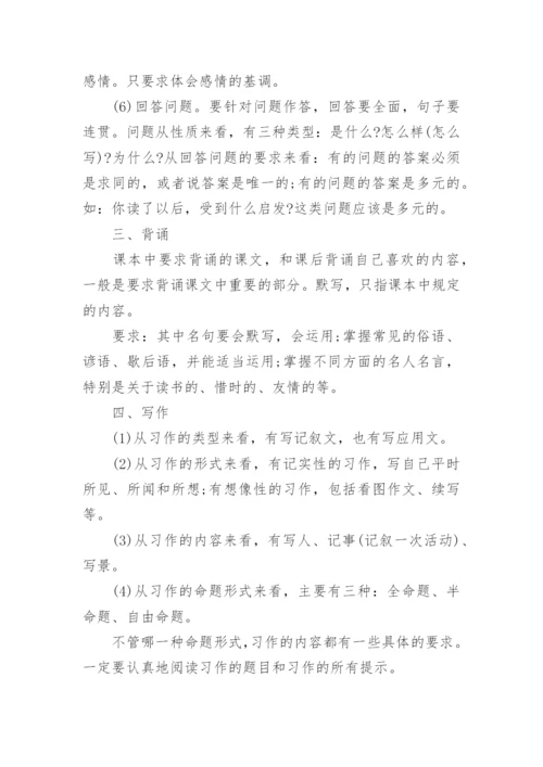 小升初语文必背知识点归纳整理大全人教版.docx