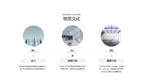 蓝色简约企业文化PPT案例