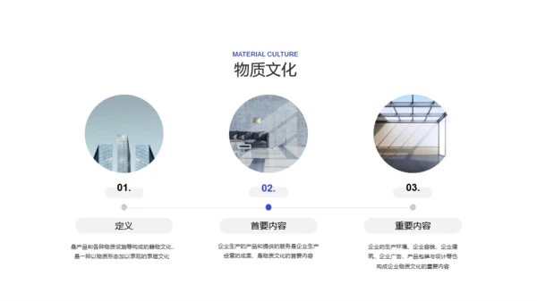 蓝色简约企业文化PPT案例