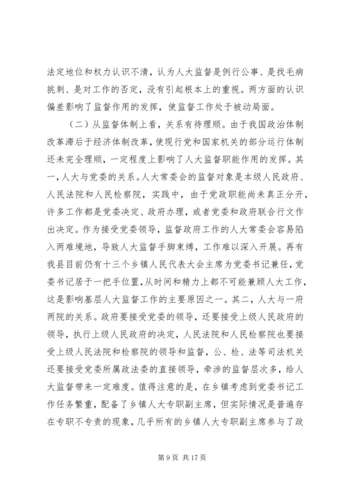 县级人大监督工作情况调研报告.docx
