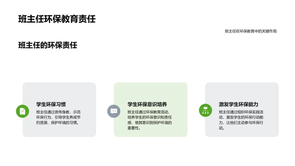 班主任工作中的环保教育