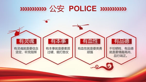 公安警察年终工作总结汇报PPT