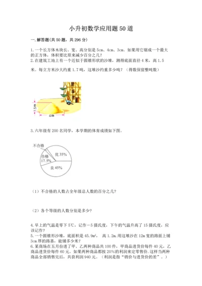 小升初数学应用题50道精品（易错题）.docx
