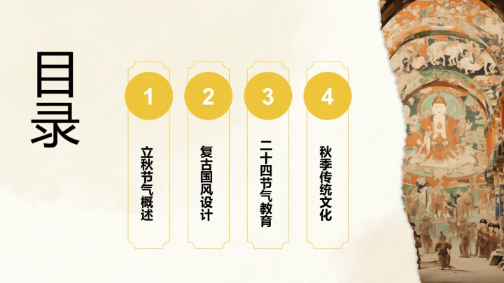 二十四节气立秋PPT模板