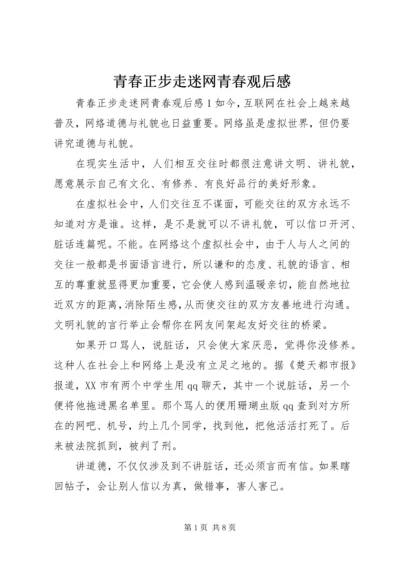 青春正步走迷网青春观后感.docx