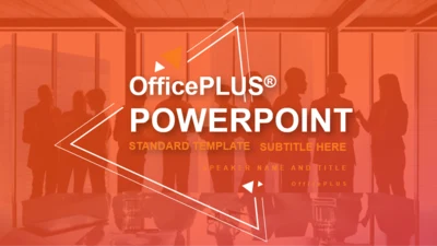 封面页-蓝几何商务公司岗位竞聘述职报告PPT下载
